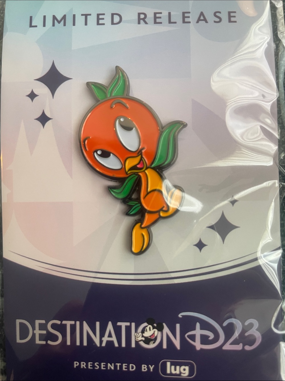 Disney Orange Bird Enamel Pin - Orange, Green, Yellow